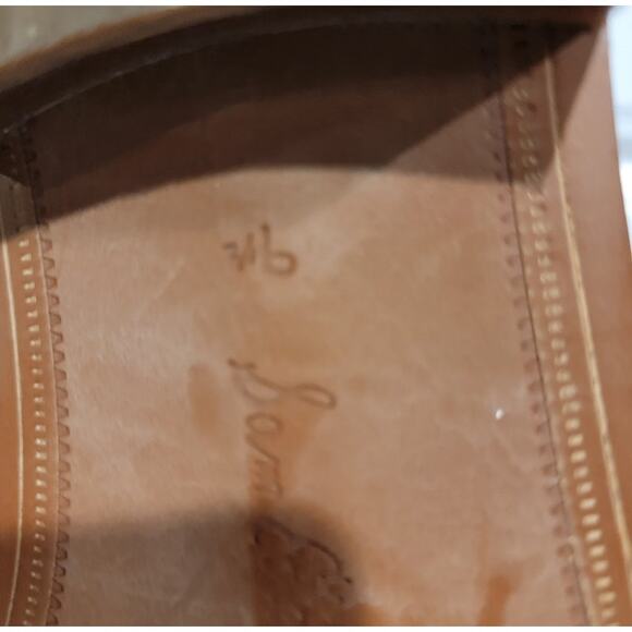 Sam Edelman Loafers Women's Leather Sz 9.5 Slip On Shoes Tan Fringe Gold - Picture 8 of 12